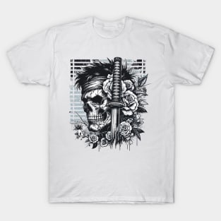 Sworded Blossom Skull T-Shirt